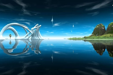 Wallpapers Iceland Island Fantasy 1366x768