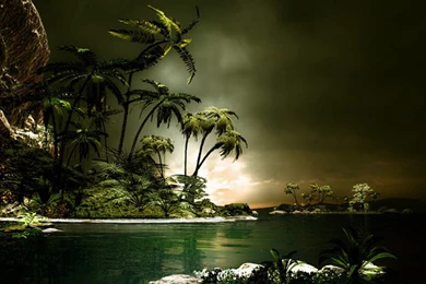 Fantasy Island Art Backgrounds Wallpapers