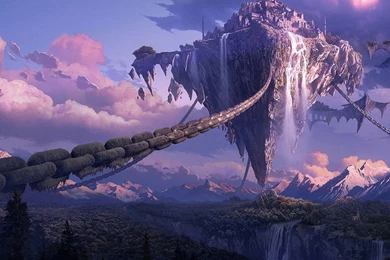 Floating Island, Fantasy, Forest, Artwork, Islands, 1920x1080 HD ...