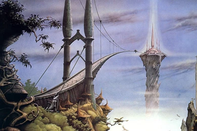 Fantasy Art Magic Island Bridges Wallpapers