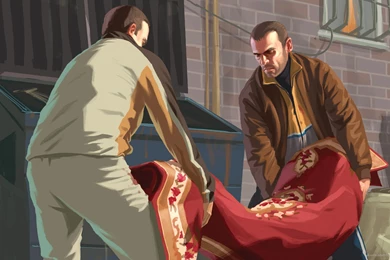 HD GTA 4 Disposing Of A Body In A Carpet Wallpapers