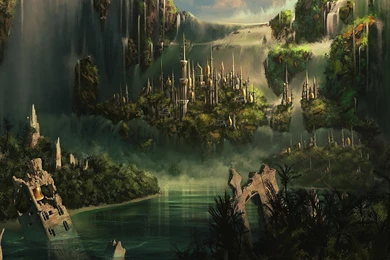Floating Cities Wallpapers   Fantasy Wallpapers