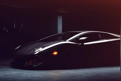 Lamborghini Car Dark Black Flare Hd Mobile Wallpapers   Android ...