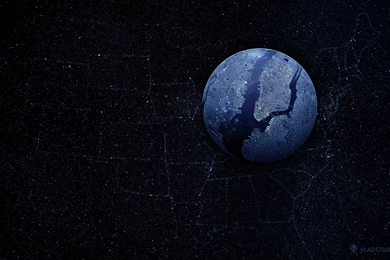 Planet On USA Map Wallpapers