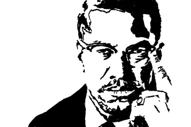 Malcolm X Stencil By Joshderieg On DeviantArt