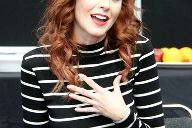 Lindy Booth   Promoting 'The Librarian' At Comic Con In NYC