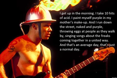 I Made A Wallpapers Using A Quote From Flea's Ama : RedHotChiliPeppers