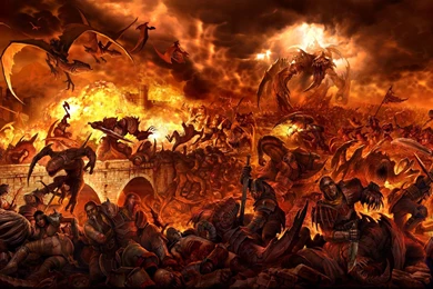 Battle Dragons, Feuer, Menschen, Monster, Cool Games