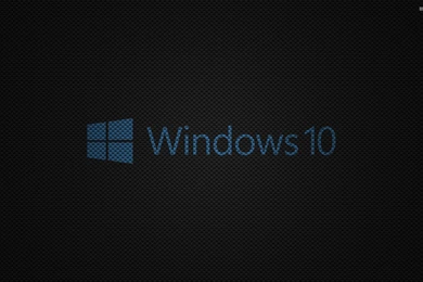 Windows 10 Text Logo On Carbon Fiber Wallpapers   Computer ...