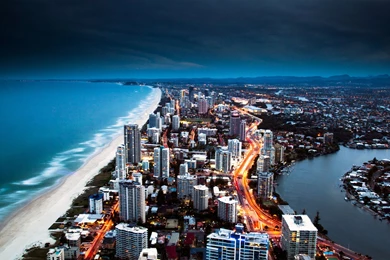 Beautiful Beach City View Wallpapers   DreamLoveWallpapers