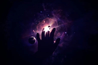 Reaching Into The Universe, Cosmos, Hand, Planet, Star, Galaxy ...
