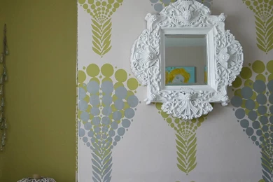 Flute Hand Printed Wallpapers By Sharon Jane