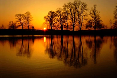 SUNSET SUNDOWN WALLPAPER   (
