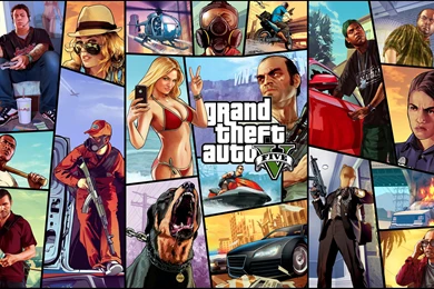 Grand Theft Auto GTA 5 Vector Graphics Games Wallpapers