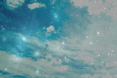 HD Backgrounds Sky Blue Little Stars Day View Bright Clouds ...