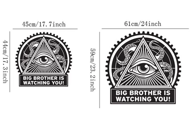 Big Brother Is Watching You Retro Sticker Self Adhesive Wall Paper ...
