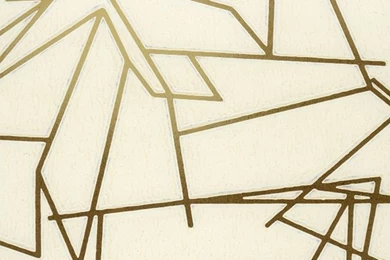 Erica Wakerly Angles Cream And Gold Wallpaper. Perfect For The ...