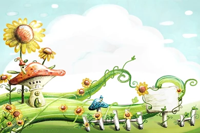 Cute Cartoon, Landscape, Illustration, 1920x1200 HD Wallpapers And ...