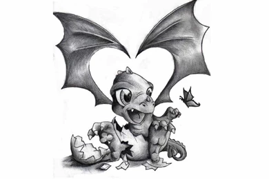 Cute Dragon Tattoos For Women