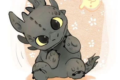 Here We Have Toothless From How To Train Your Dragon Chibi Anime ...