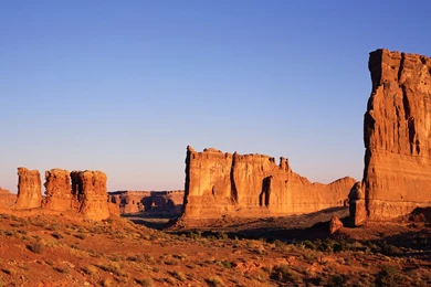 Arches National Park Sun Canyon Multiscreen Nature Wallpapers ...