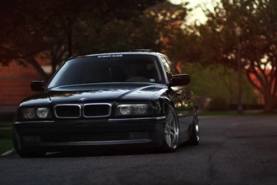 BMW 7 Series E38 Black Wallpapers