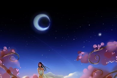 Animated wallpaper Android Anime girl 1080x1920 dream moon.jpg