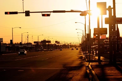 Wallpapers Traffic Light Usa Lights Street Sunsets Evening X Jpg ...