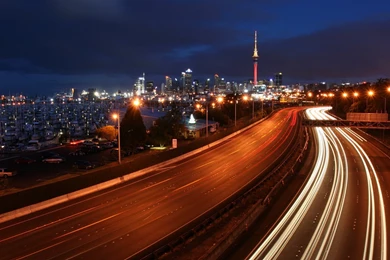 Cityscapes Highway Traffic Lights Long Exposure Driving Wallpapers ...