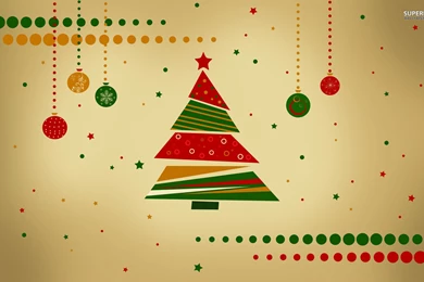 Merry Christmas Trees And Reindeers 2014 Wallpaper.jpg