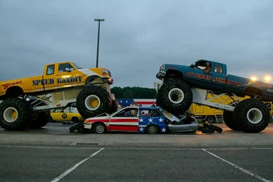 Monster Truck Collision Wallpapers HD