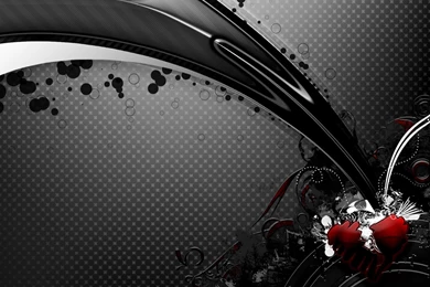 3D ABSTRACT HEART WALLPAPER   (