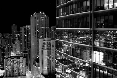 Grayscale Black Glass Shine Window Buildings Skyscraper Wallpapers ...