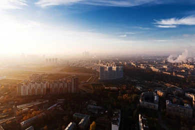 Download Wallpapers 1920x1080 Moscow City, Russia, View, Overview ...