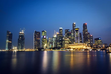 Skyscraper At Night Wallpapers   Wallpaper.