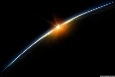 Sunrise In Space HD Desktop Wallpapers : Widescreen : High ...