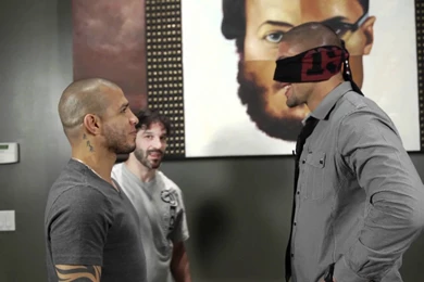 Ultimate Stare Down! Boxer Miguel Cotto Vs MMA Fighter Brendan ...