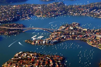 Bridges Panorama Gladesville Bridge Sydney River City Parramatta ...