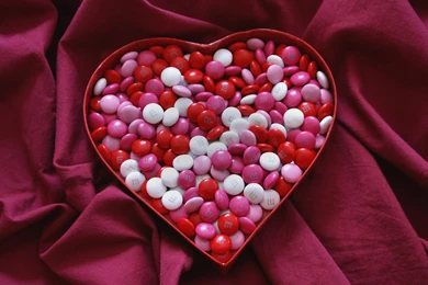 M&M's Heart   Food Wallpapers (31236985)   Fanpop