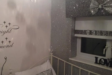 22 Meter Width Is 54/55'' Glitter Room Wallpapers Fabric And Silver ...
