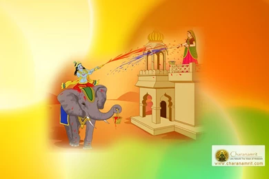 Beautiful Colorful Multicolor Radha And Krishna Holi Wallpapers ...