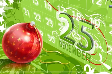 Bulbs For Christmas Day On Blue Backgrounds Wallpapers