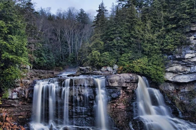 Fantastic Blackwater Waterfalls In West Virginia   (