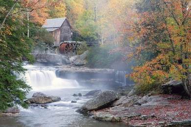 Glade Creek Grist Mill, Babcock State Park, West Virginia HD ...