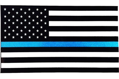 Amazon.com   Thin Blue Line Reflective 3.75 X 2.25 Decal Sticker ...