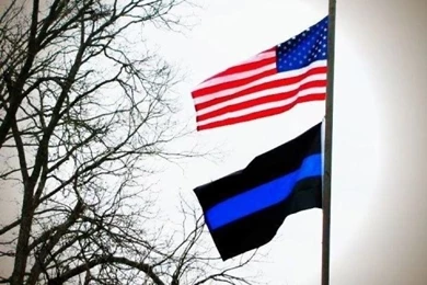 Thin Blue Line Flag