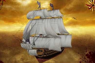 Pirate Ship Free Wallpapers Christmas 07 : Wallpapers13.com