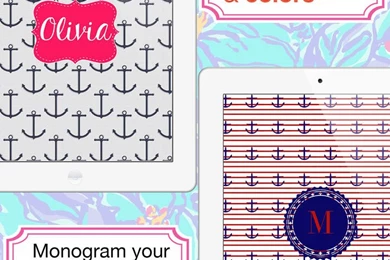 Monogram Lite   Wallpapers & Backgrounds Maker HD With Glitter ...