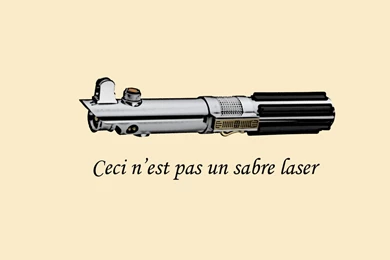 Rene Magritte The Treachery Of Images Lightsabers Parody Wallpapers ...
