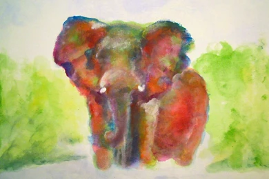 An Elephant A Day: Elephant No. 328: Scumbling